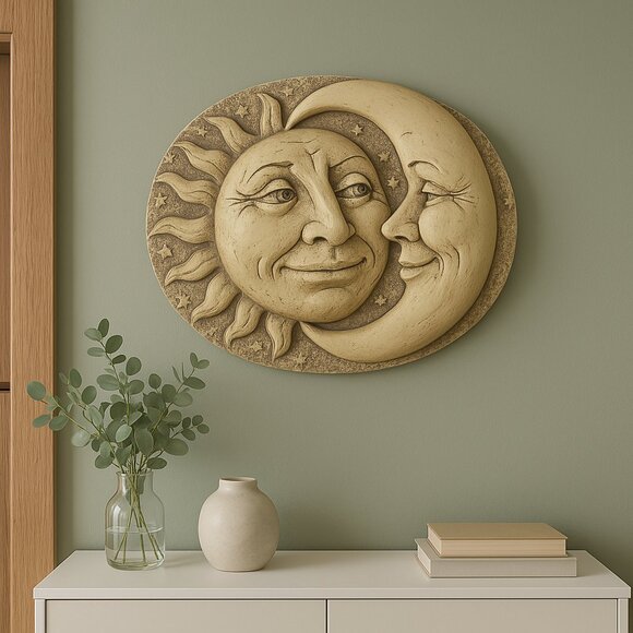 Other - Celestial Wall Plaque Room Decor Astrology Sun And Moon Astonomy